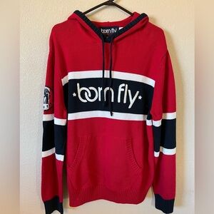 Born Fly Men's Hooded Sweatshirt, Size XL